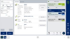 Pic 2: Screenshot of the new Global Connect control with cutting jobs from OmniFab.