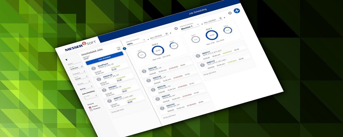 OmniFab Job Management: scheduling jobs on machines and shifts
